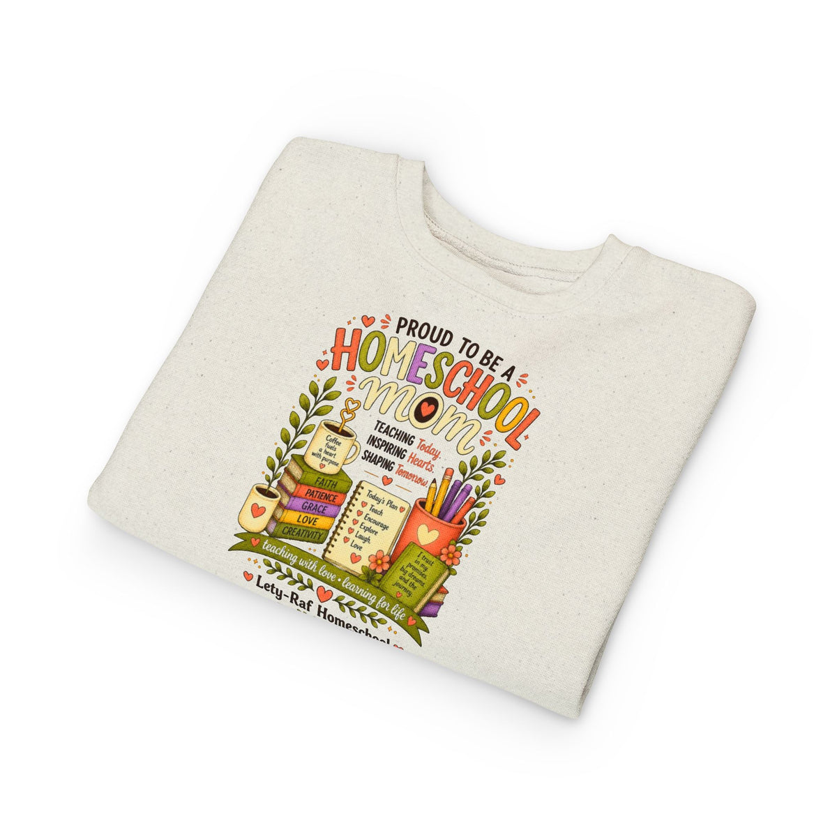 Proud to Be a Homeschool Mom Toddler Sweatshirt | Cozy Kids Back to School Pullover | Homeschool Family Gift