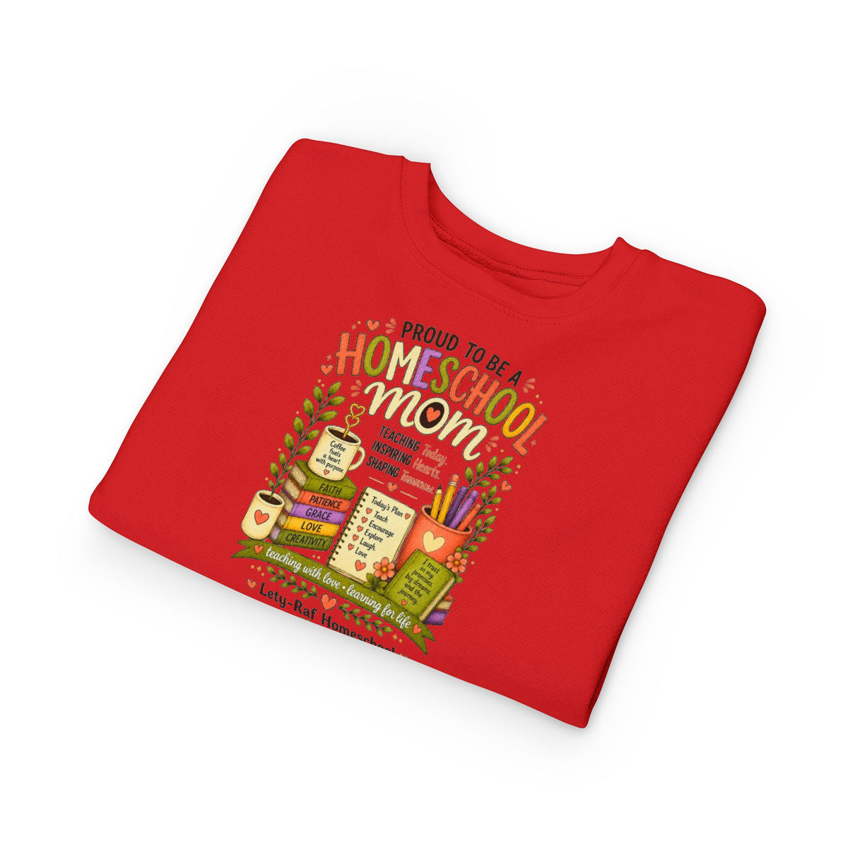 Proud to Be a Homeschool Mom Toddler Sweatshirt | Cozy Kids Back to School Pullover | Homeschool Family Gift