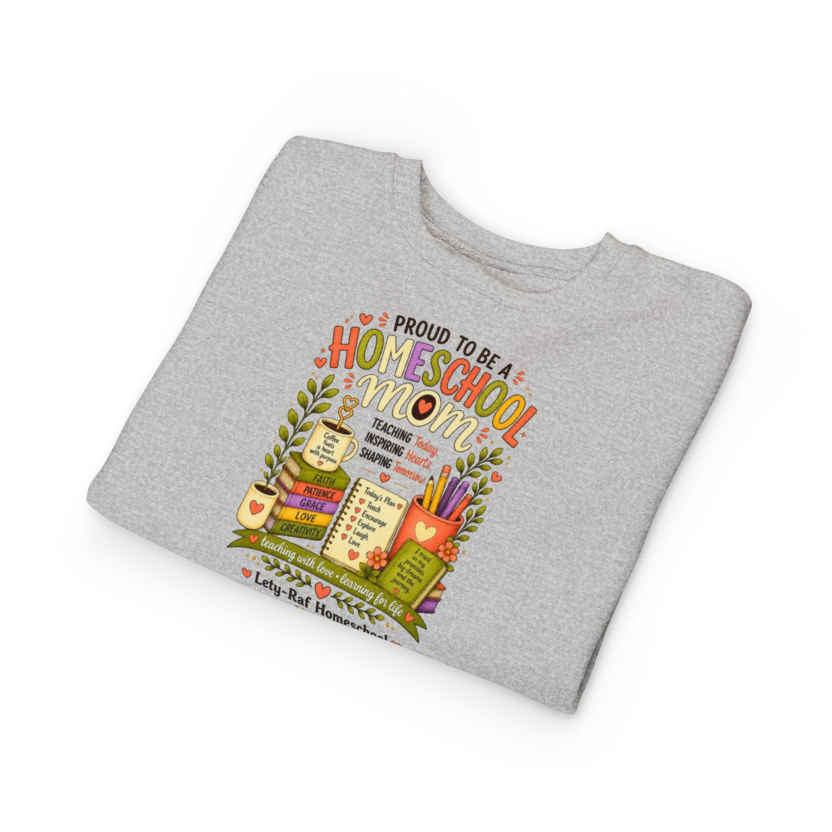 Proud to Be a Homeschool Mom Toddler Sweatshirt | Cozy Kids Back to School Pullover | Homeschool Family Gift