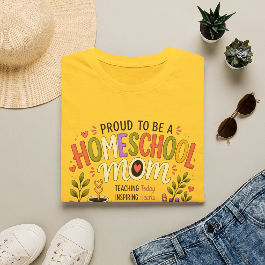 Homeschool Mom T-Shirt | Proud to Be a Homeschool Mom | Colorful Teacher Gift | Soft Graphic Tee