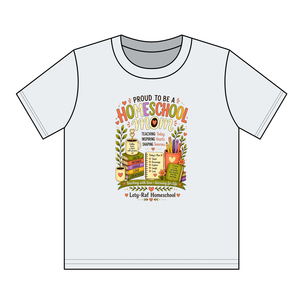 Youth Homeschool T-Shirt | Proud to Be a Homeschool Kid | Soft Graphic Tee | Back to School | Lety-Raf Homeschool