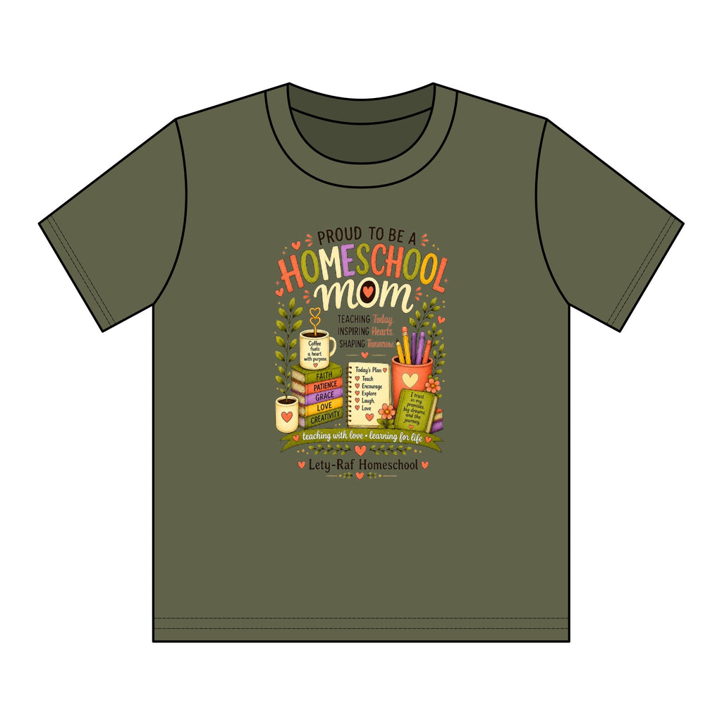 Youth Homeschool T-Shirt | Proud to Be a Homeschool Kid | Soft Graphic Tee | Back to School | Lety-Raf Homeschool