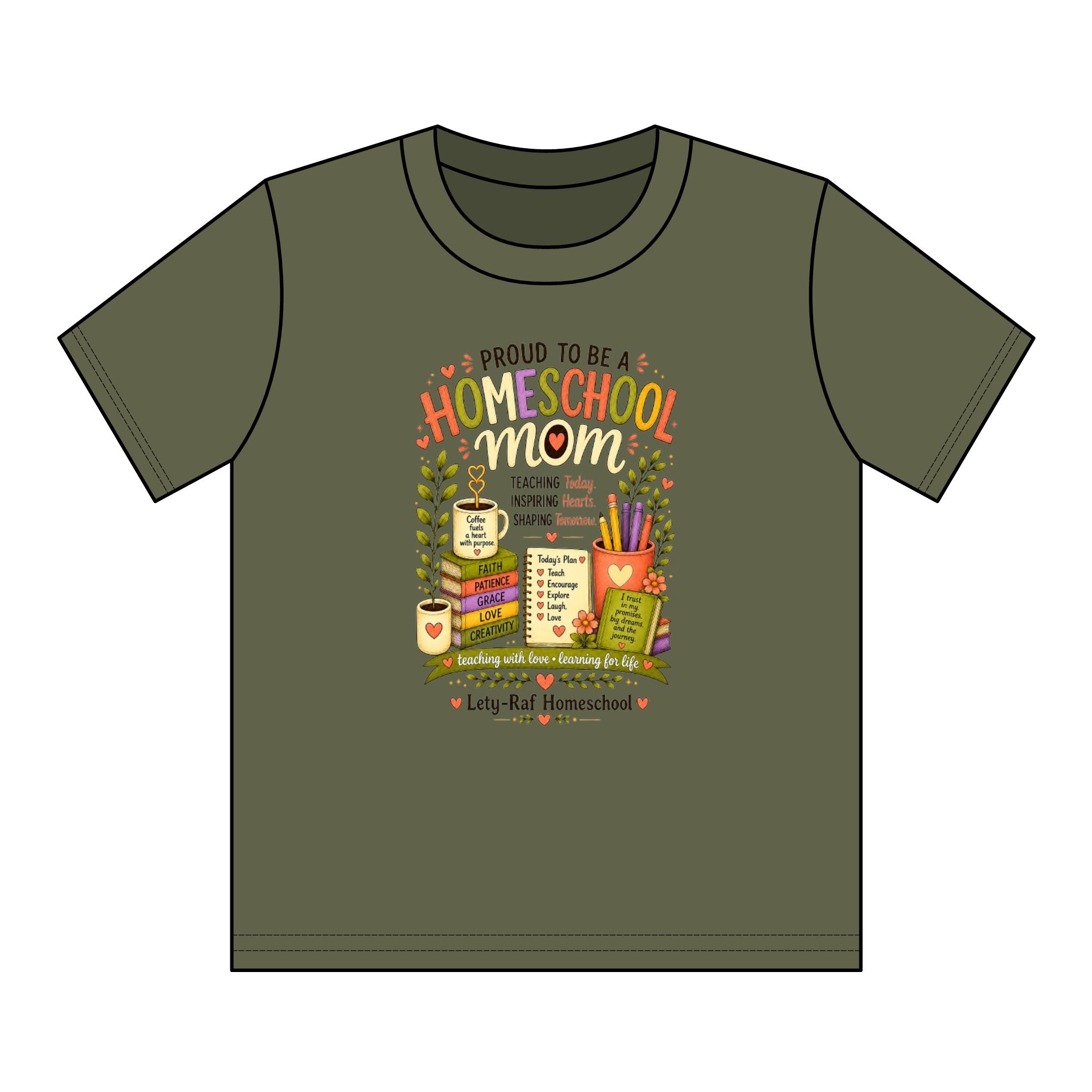 Youth Homeschool T-Shirt | Proud to Be a Homeschool Kid | Soft Graphic Tee | Back to School | Lety-Raf Homeschool