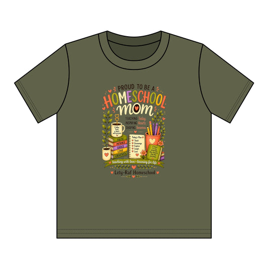 Youth Homeschool T-Shirt | Proud to Be a Homeschool Kid | Soft Graphic Tee | Back to School | Lety-Raf Homeschool