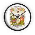 Homeschool Mom Wall Clock | Proud to Be a Homeschool Mom | Decorative Classroom & Home Clock | Teacher Gift