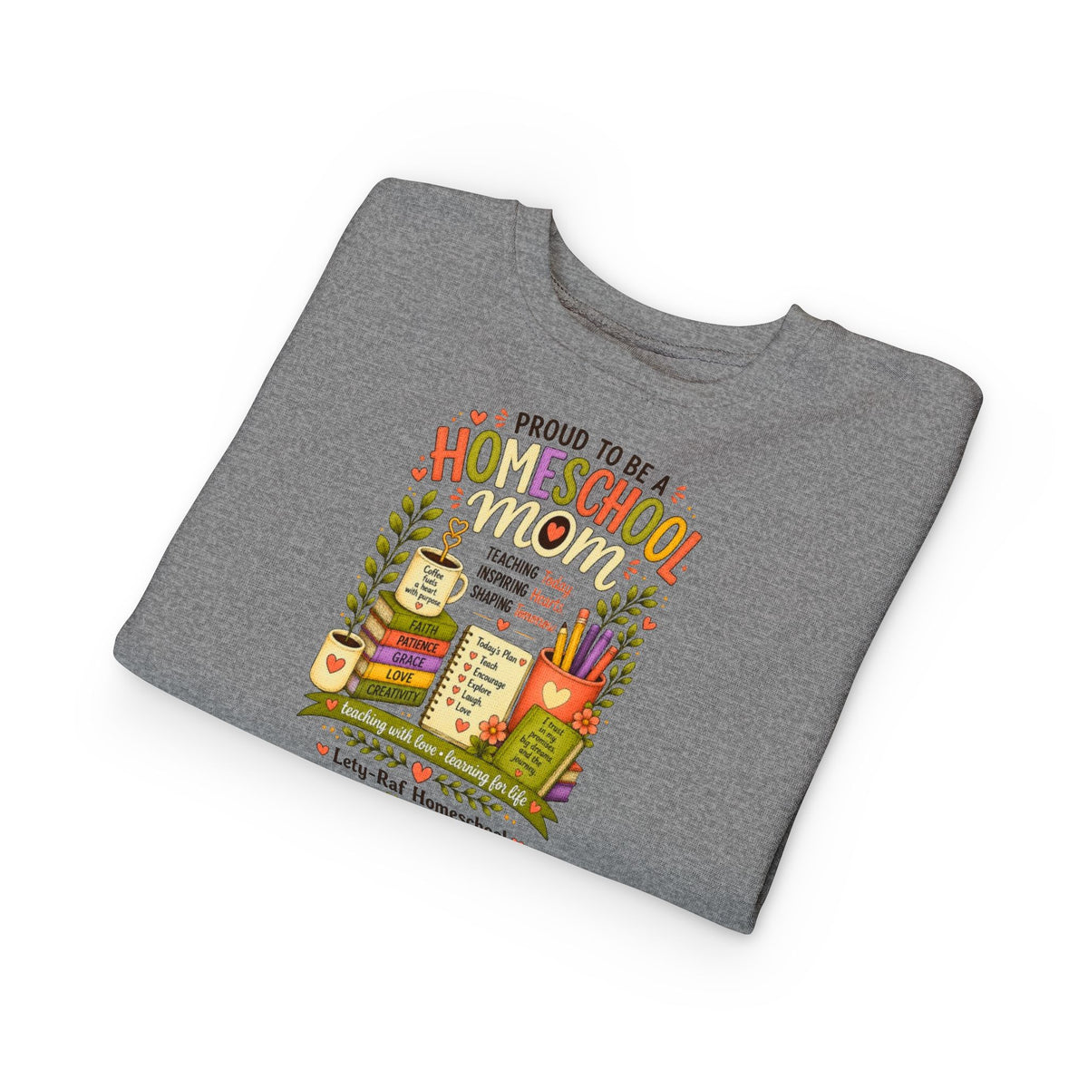 Proud to Be a Homeschool Mom Toddler Sweatshirt | Cozy Kids Back to School Pullover | Homeschool Family Gift