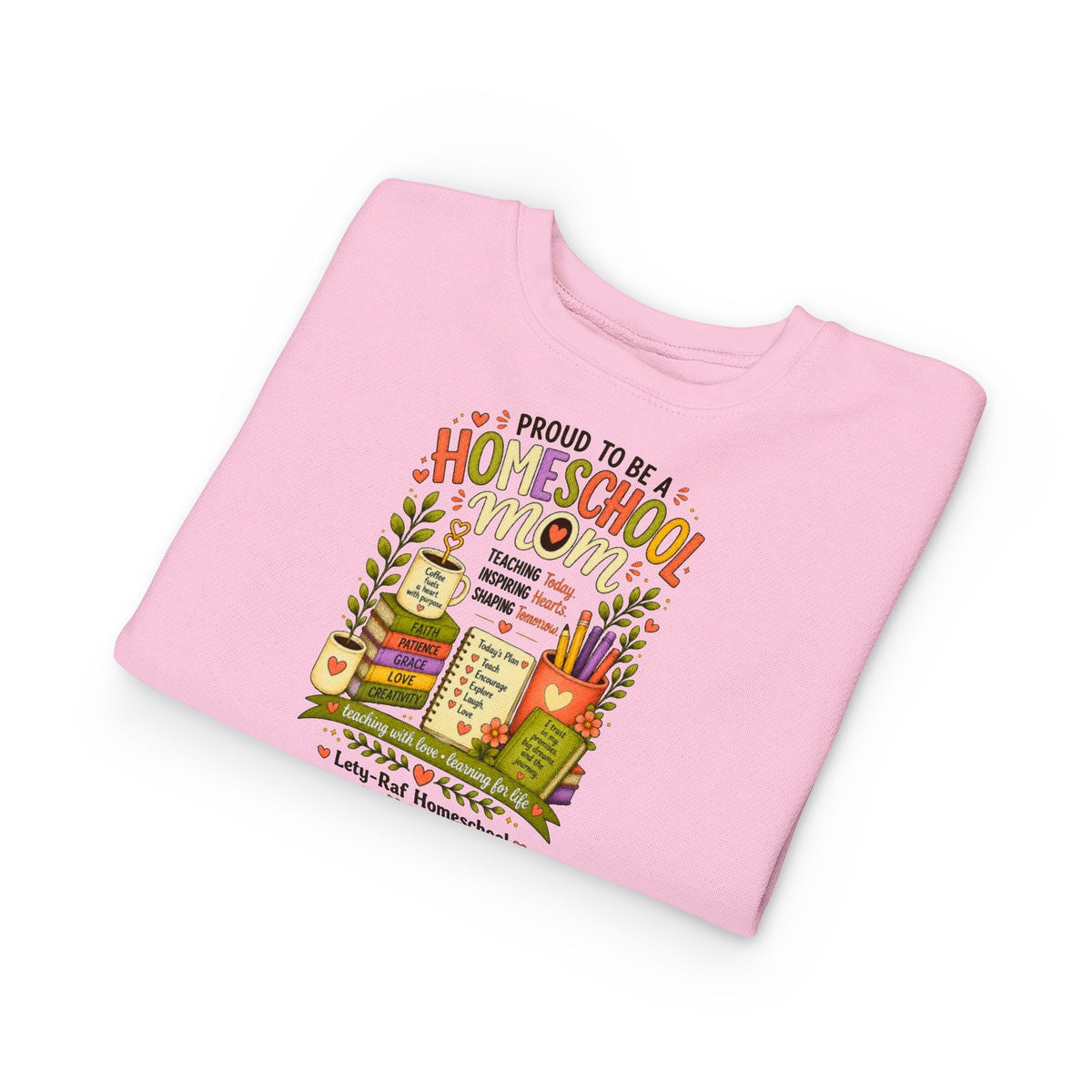 Proud to Be a Homeschool Mom Toddler Sweatshirt | Cozy Kids Back to School Pullover | Homeschool Family Gift
