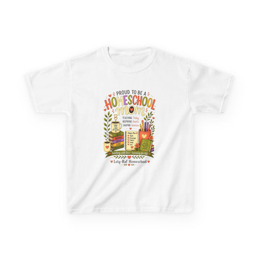Homeschool Kids T-Shirt | Proud to Be a Homeschool Kid | Back-to-School Graphic Tee | Soft Cotton Shirt