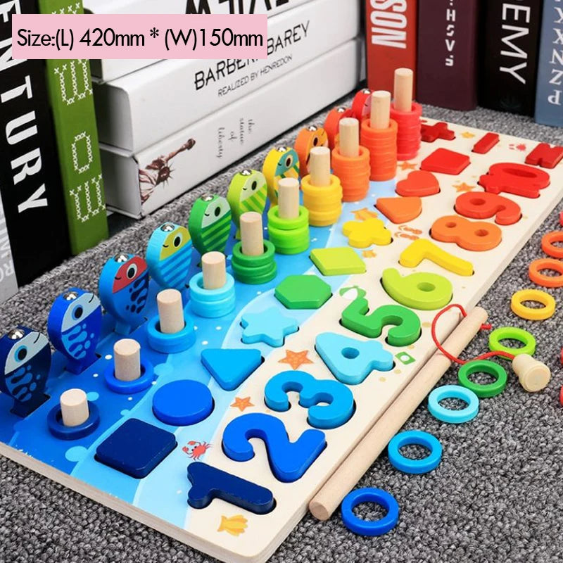 Montessori Math Learning Board for Kids | Numbers & Counting Toy | Ages 3+