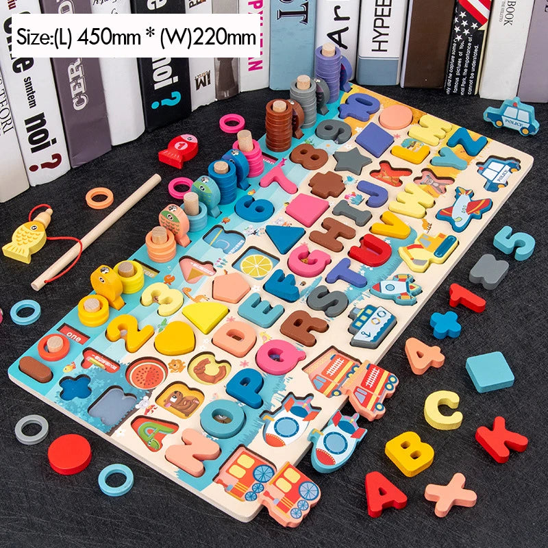 Montessori Math Learning Board for Kids | Numbers & Counting Toy | Ages 3+