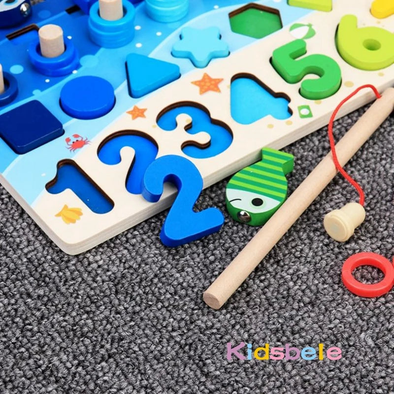 Montessori Math Learning Board for Kids | Numbers & Counting Toy | Ages 3+