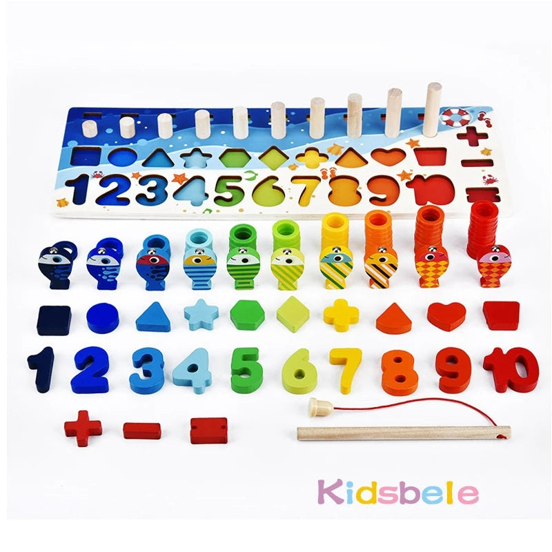 Montessori Math Learning Board for Kids | Numbers & Counting Toy | Ages 3+