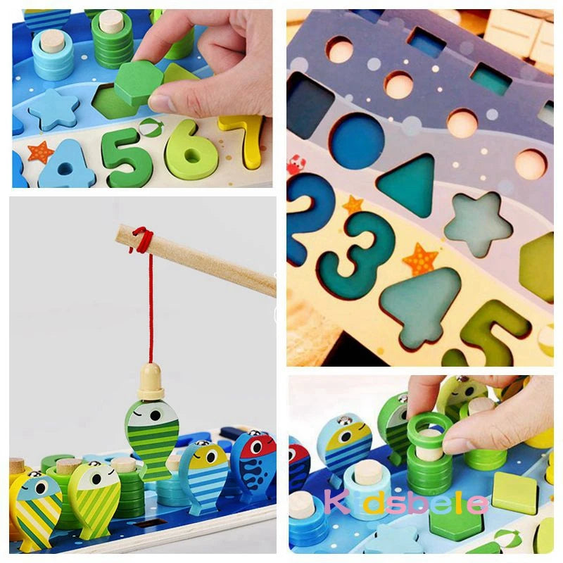 Montessori Math Learning Board for Kids | Numbers & Counting Toy | Ages 3+