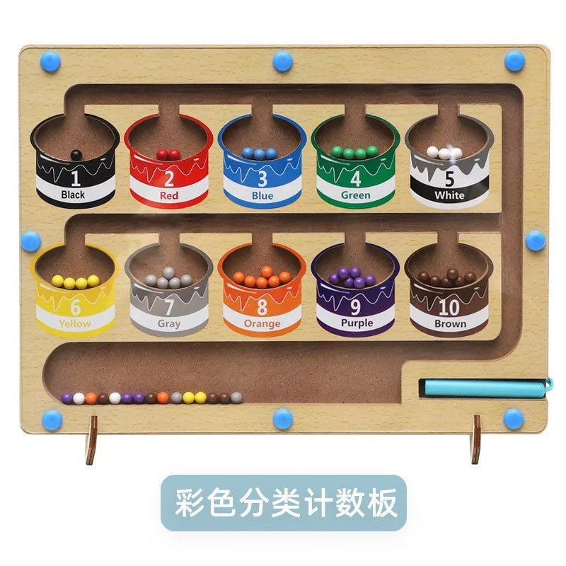 Magnetic Montessori Sorting Board – Color & Shape Learning Toy for Kids