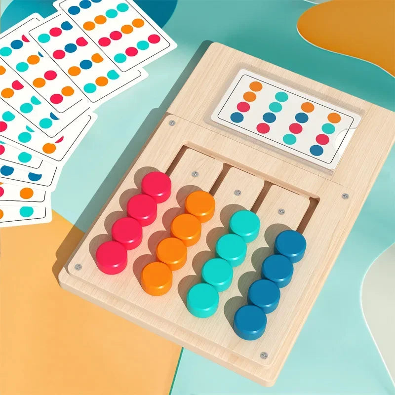 Montessori Color Matching Wooden Board Game for Kids