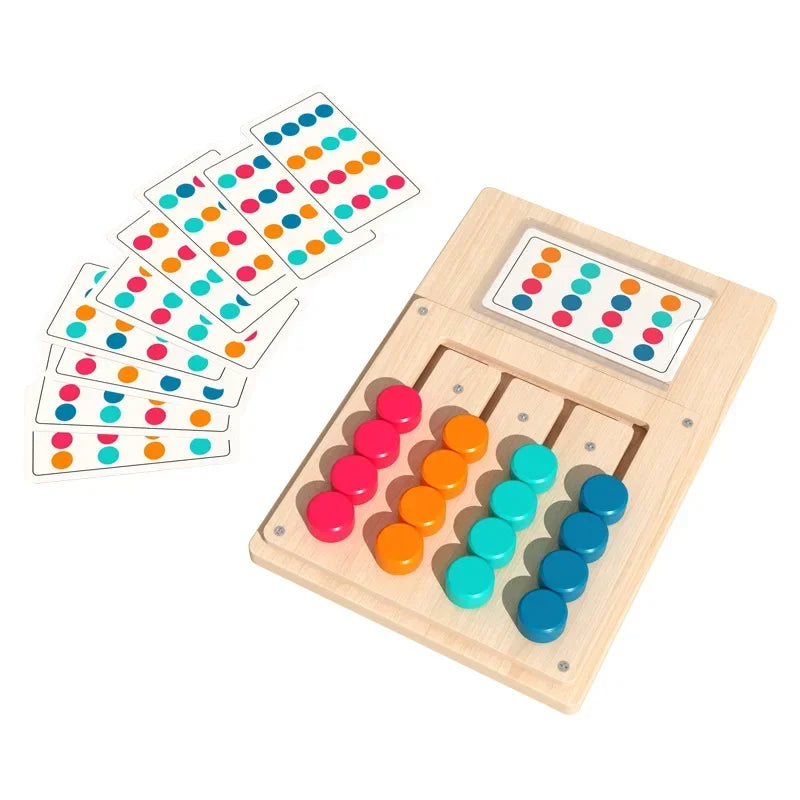Montessori Color Matching Wooden Board Game | Fine Motor & Color Recognition Toy | Ages 3+