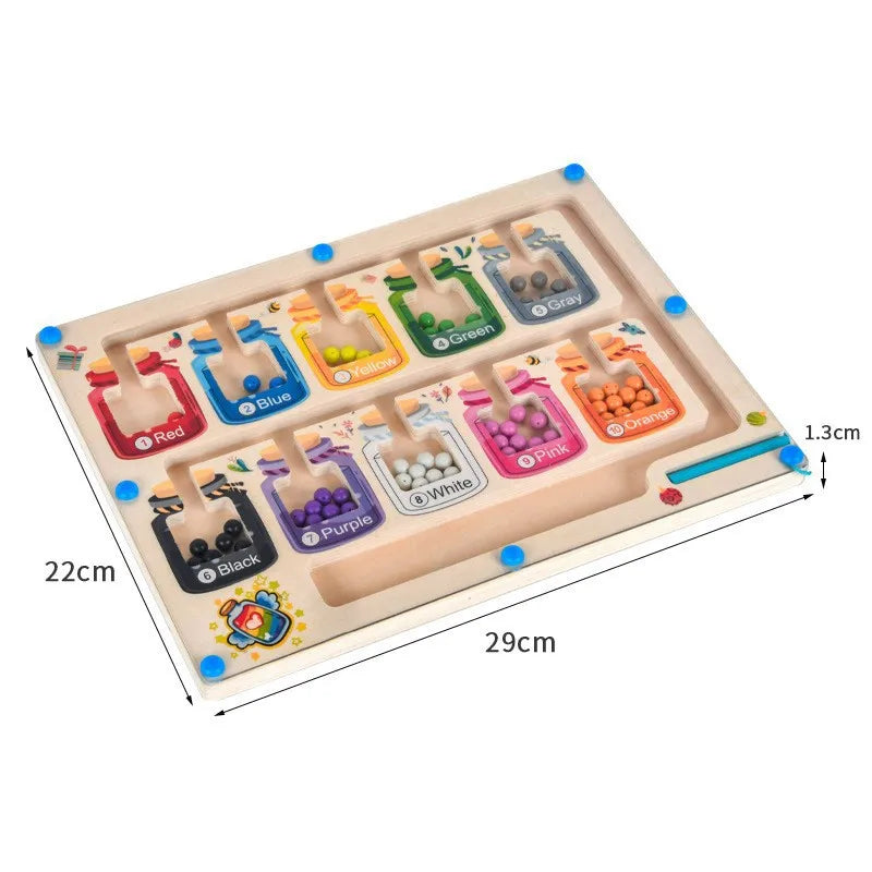 Magnetic Montessori Sorting Board – Color & Shape Learning Toy for Kids