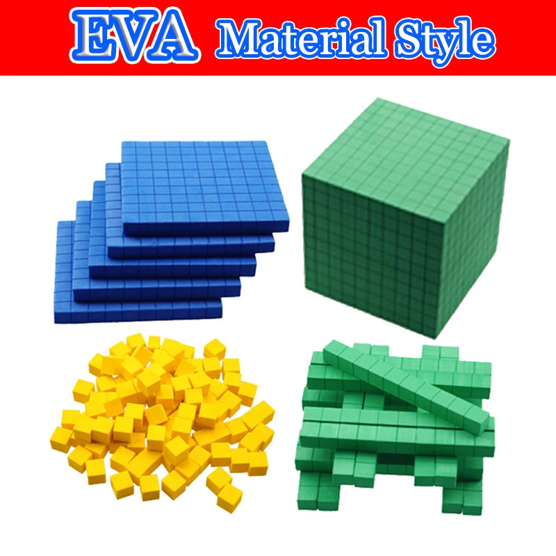 Children Decimal Math Cube Demonstrator Learning Toys