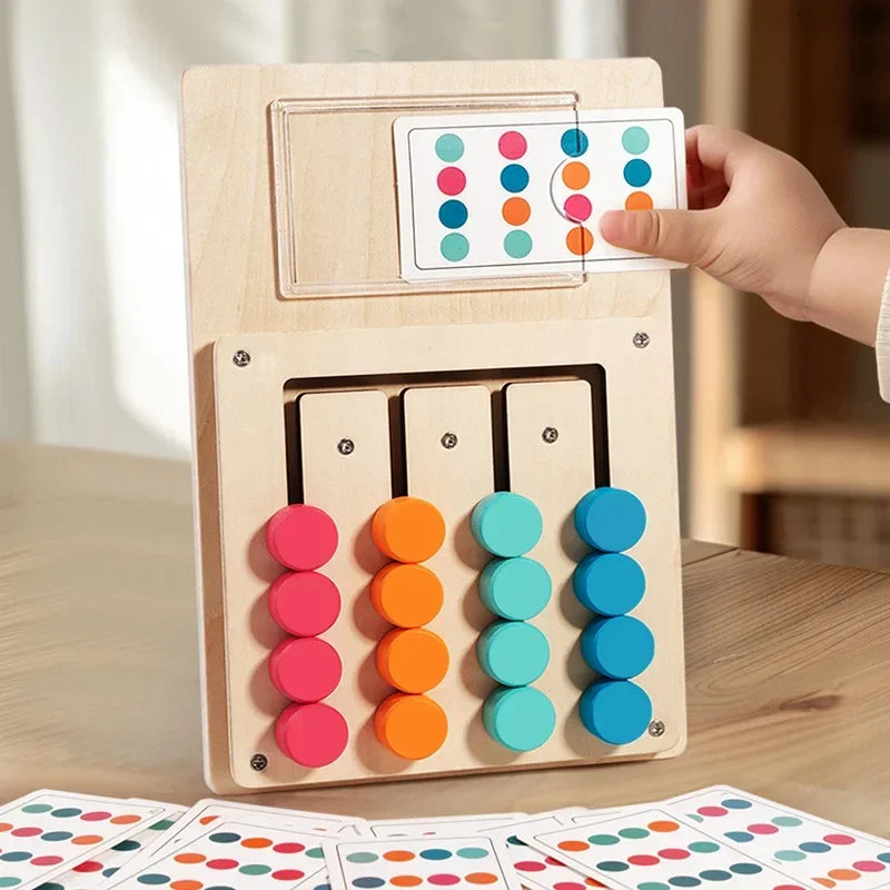 Montessori Color Matching Wooden Board Game | Fine Motor & Color Recognition Toy | Ages 3+