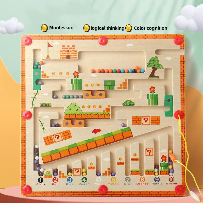 Magnetic Montessori Sorting Board – Color & Shape Learning Toy for Kids