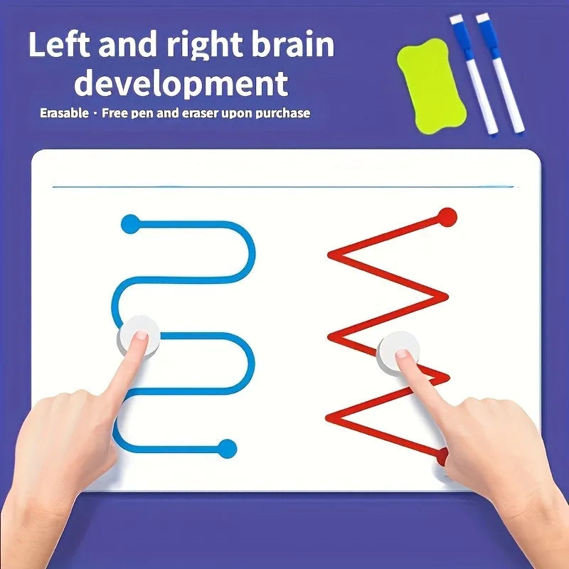 Montessori Brain Training Activity Cards | Reusable Fine Motor & Pre-Writing Practice | 3 Skill Levels | Ages 3+