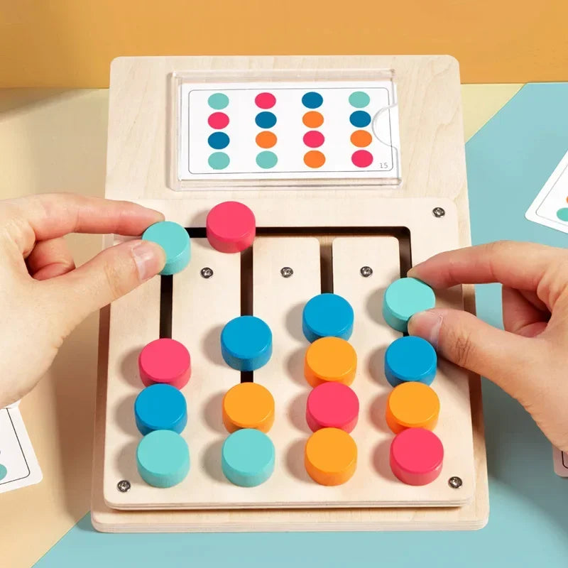 Montessori Color Matching Wooden Board Game for Kids