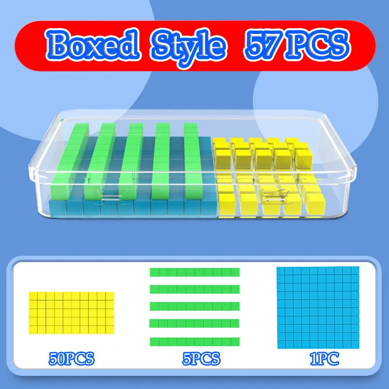 Children Decimal Math Cube Demonstrator Learning Toys