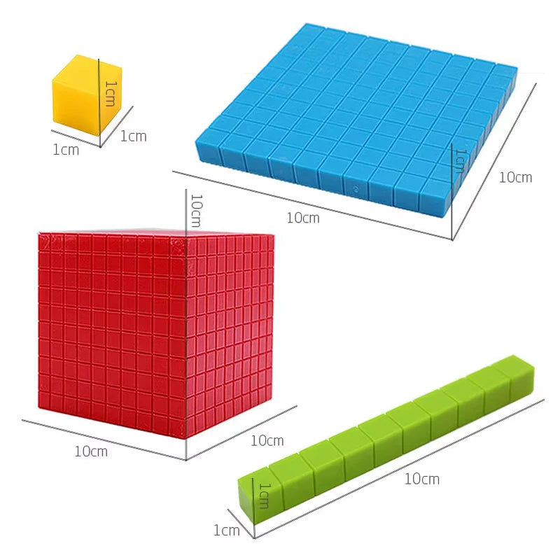 Children Decimal Math Cube Demonstrator Learning Toys