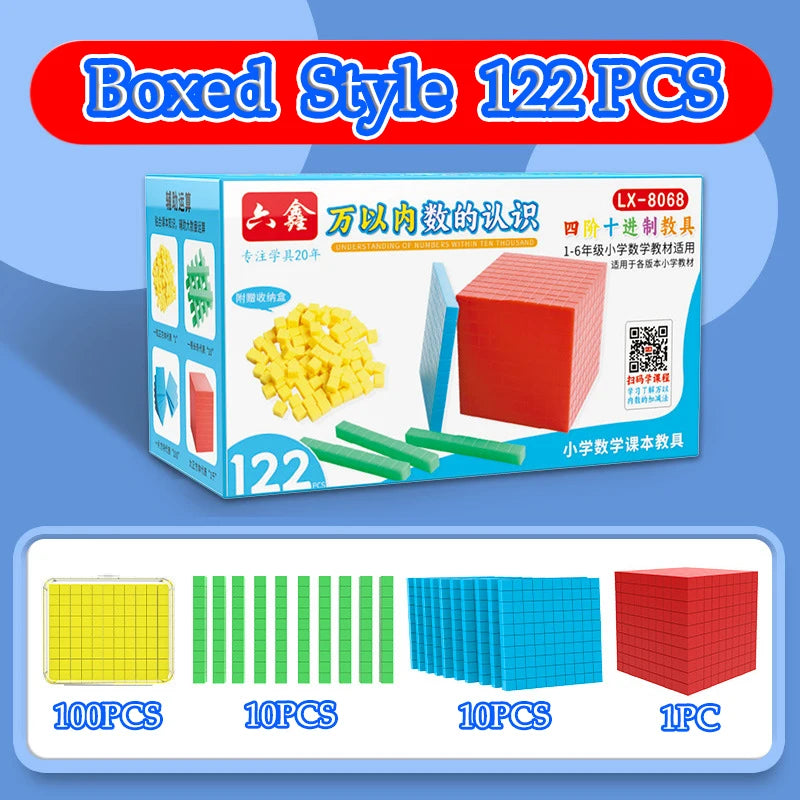 Children Decimal Math Cube Demonstrator Learning Toys