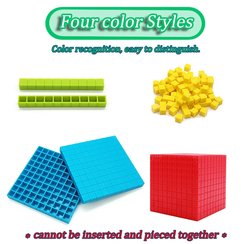 Children Decimal Math Cube Demonstrator Learning Toys