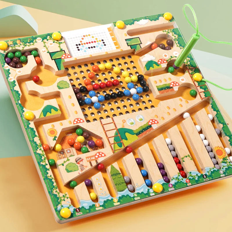 Magnetic Montessori Sorting Board – Color & Shape Learning Toy for Kids