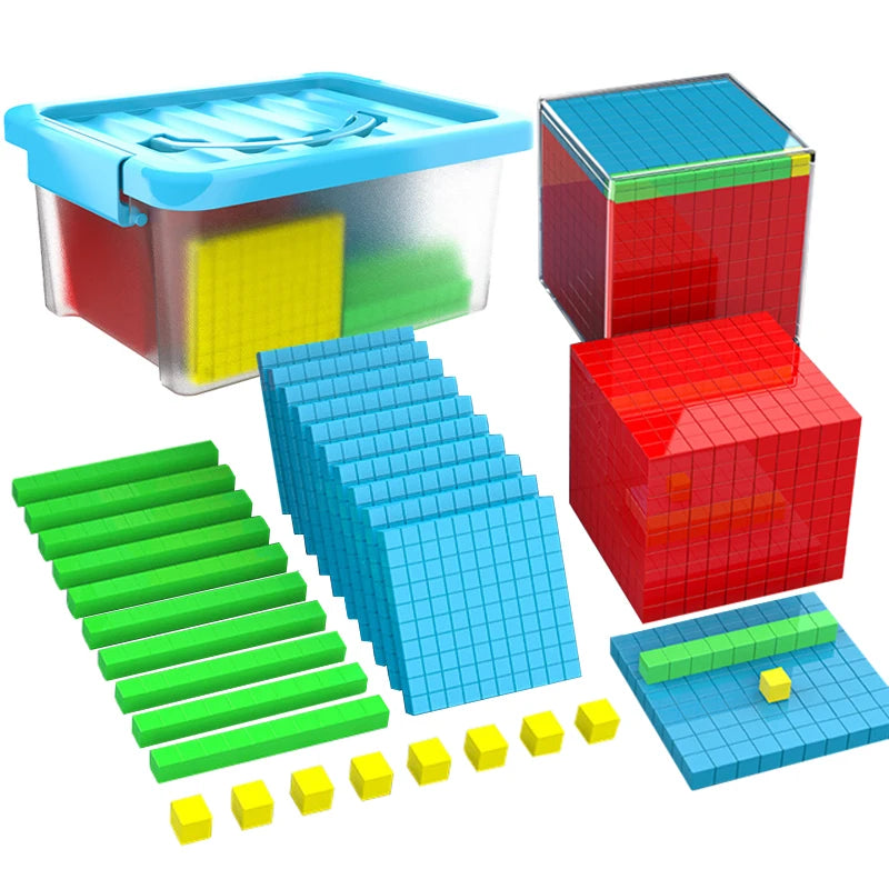 Children Decimal Math Cube Demonstrator Learning Toys