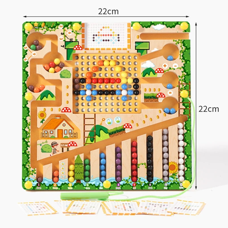 Magnetic Montessori Sorting Board – Color & Shape Learning Toy for Kids