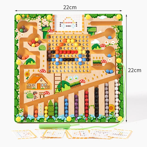 Magnetic Montessori Sorting Board – Color & Shape Learning Toy for Kids