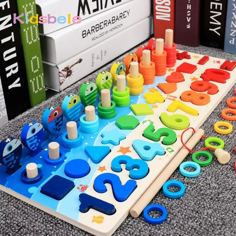 Montessori Math Learning Board for Kids | Numbers & Counting Toy | Ages 3+