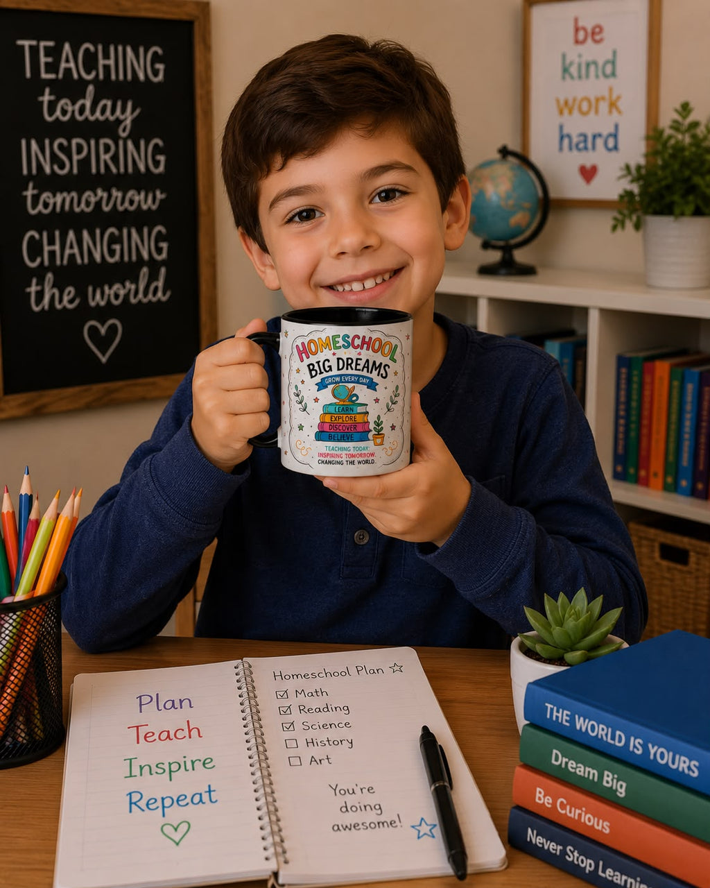 Homeschool Magic Mug | Color Changing Coffee Mug | LetyRaf Homeschool