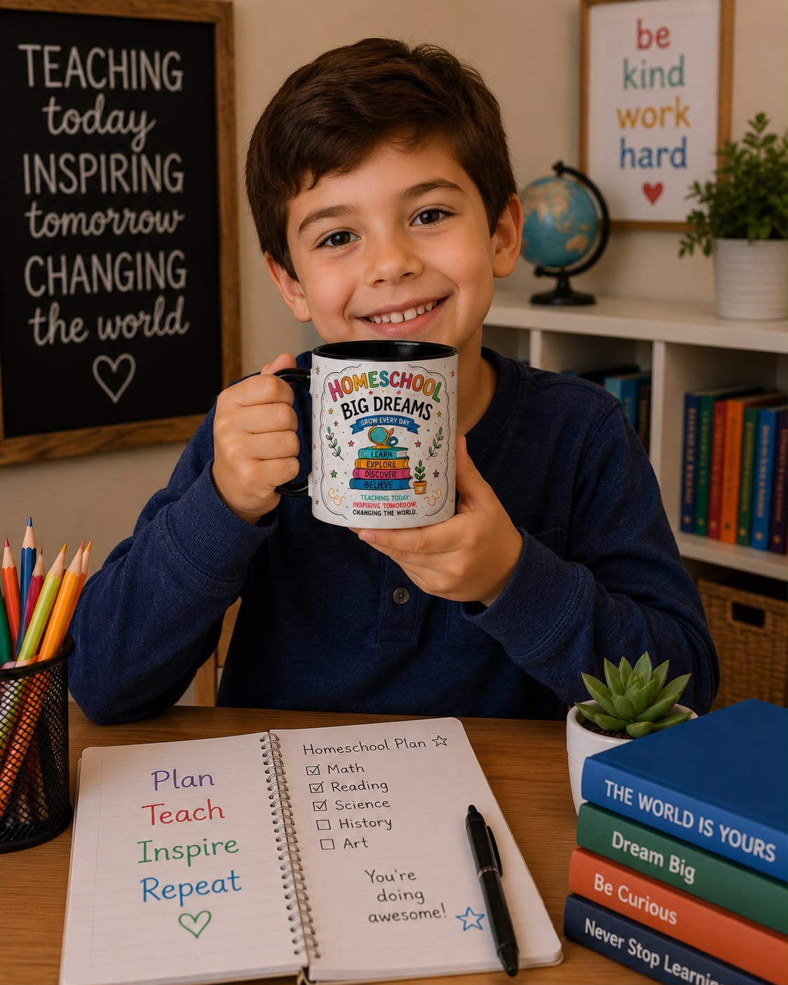 Homeschool Magic Mug | Color Changing Coffee Mug | LetyRaf Homeschool