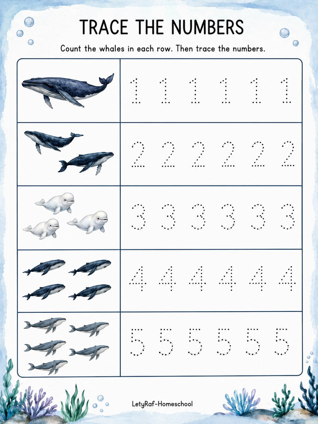WH Whale Learning Pack | Printable Phonics Worksheets