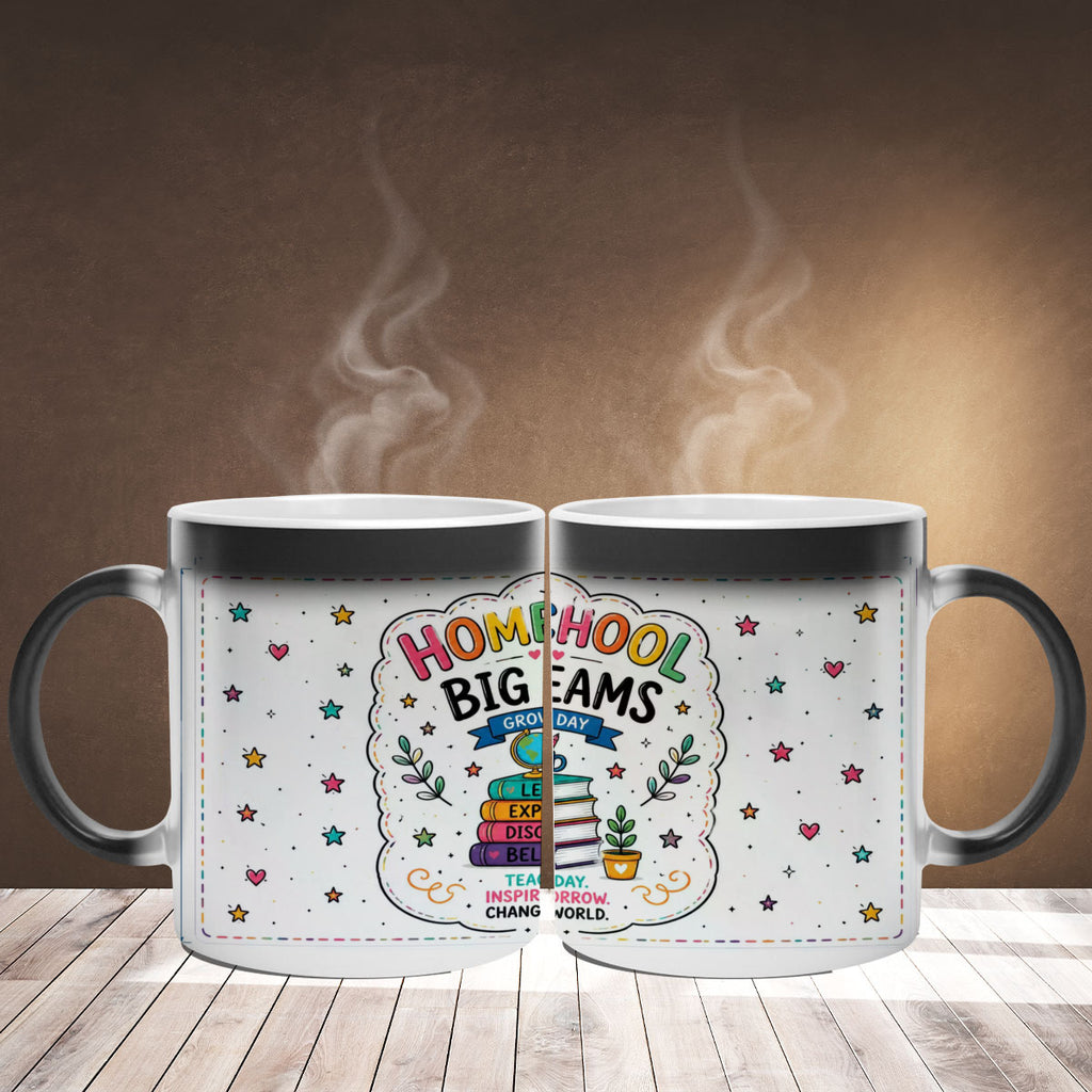 Homeschool Magic Mug | Color Changing Coffee Mug | LetyRaf Homeschool