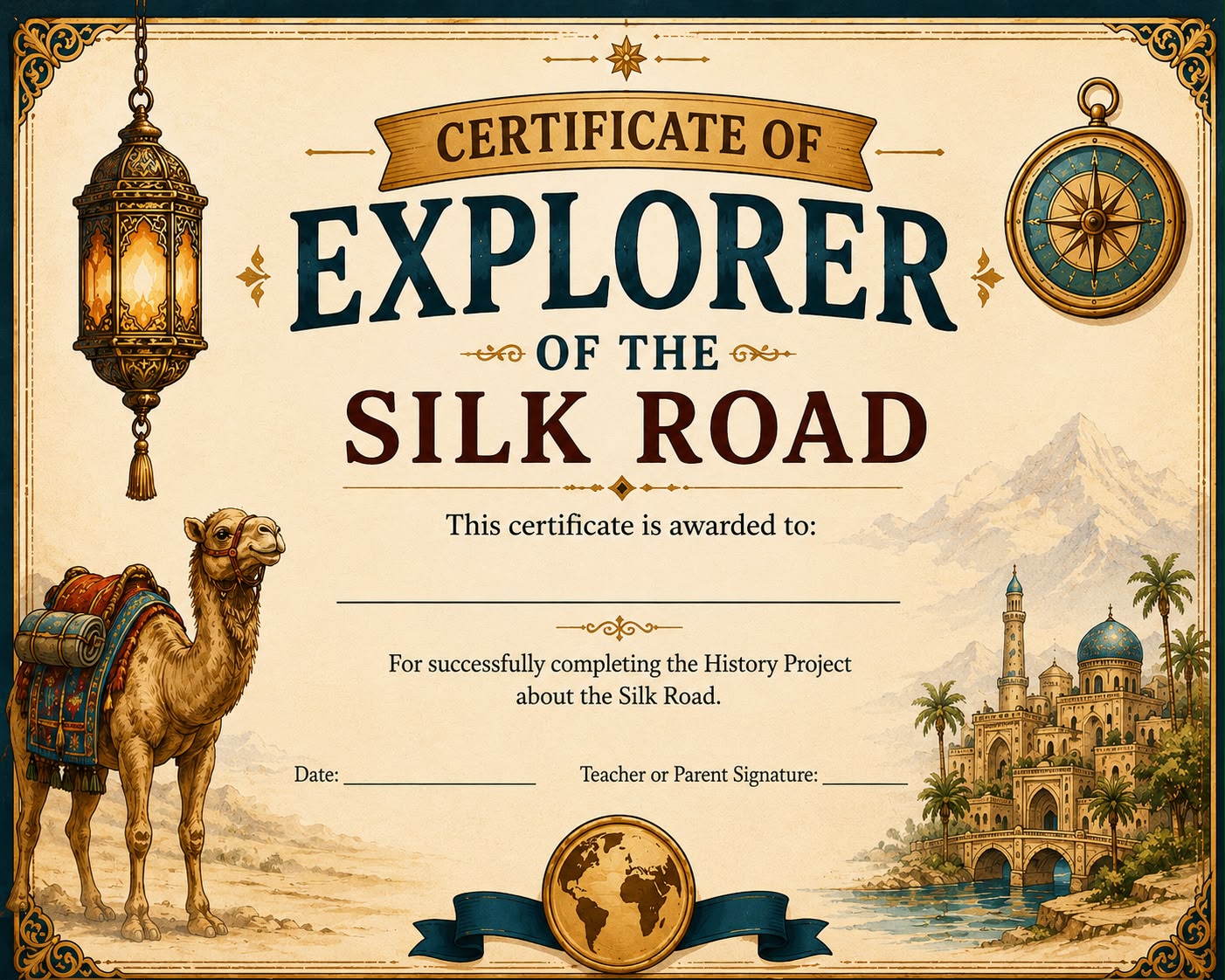 3D Silk Road House Craft | Printable Homeschool History Project