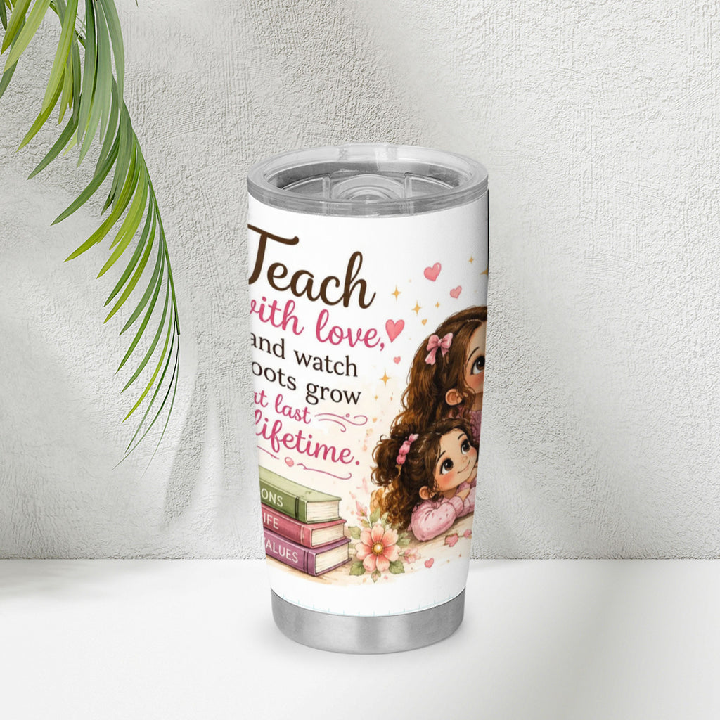 Homeschool Mom 20oz Stainless Steel Tumbler | Insulated Coffee Travel Mug