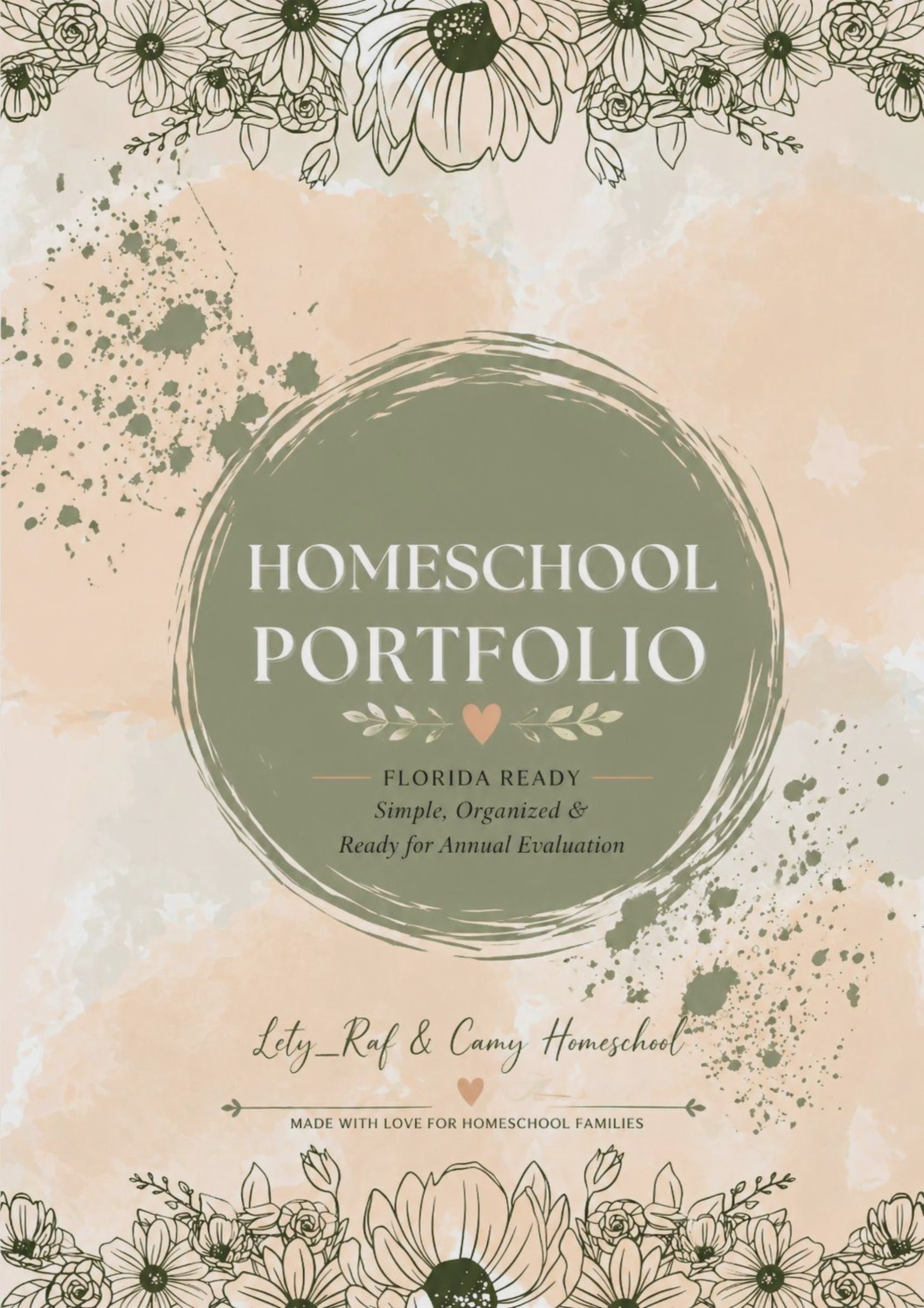 Homeschool Portfolio – Florida Home Education Record Book