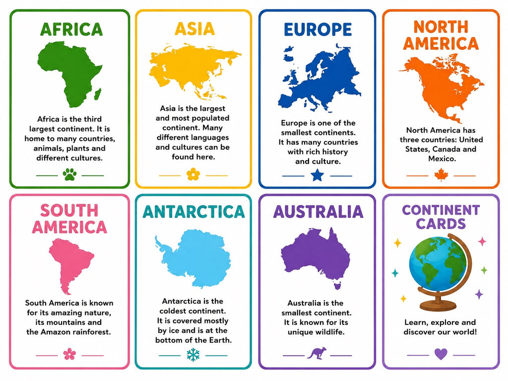 Continents of the World Activity Pack | Printable Homeschool & Classroom PDF